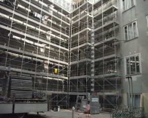 installazione ponteggio